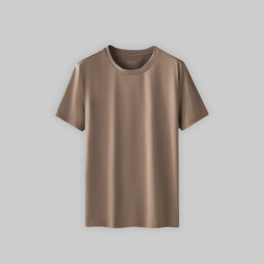 Mercerized Cotton T-Shirt Brown / L ARCA