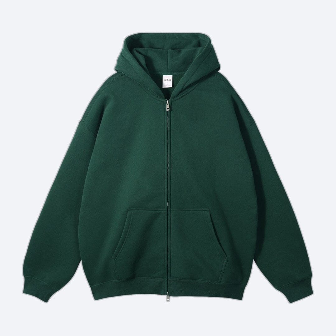 Oversized Zip Up Hoodie Eden Green / S ARCA