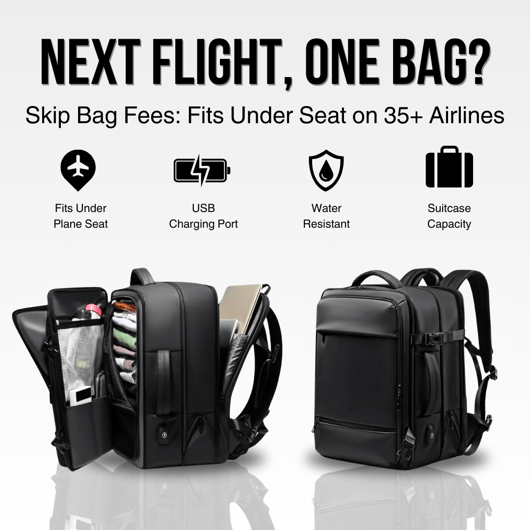 40L Travel Backpack Carry On Black ARCA